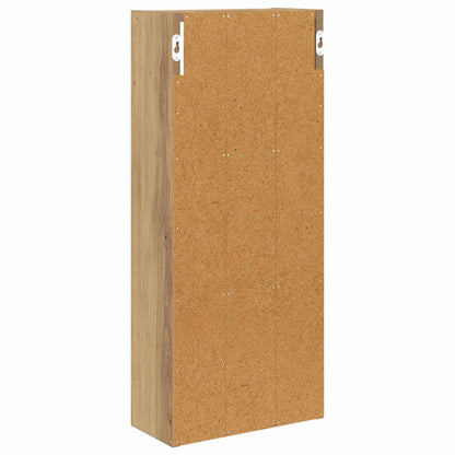 vidaXL Bathroom Wall Cabinet with Shelf Artisian Oak 30 x 14 x 70 cm