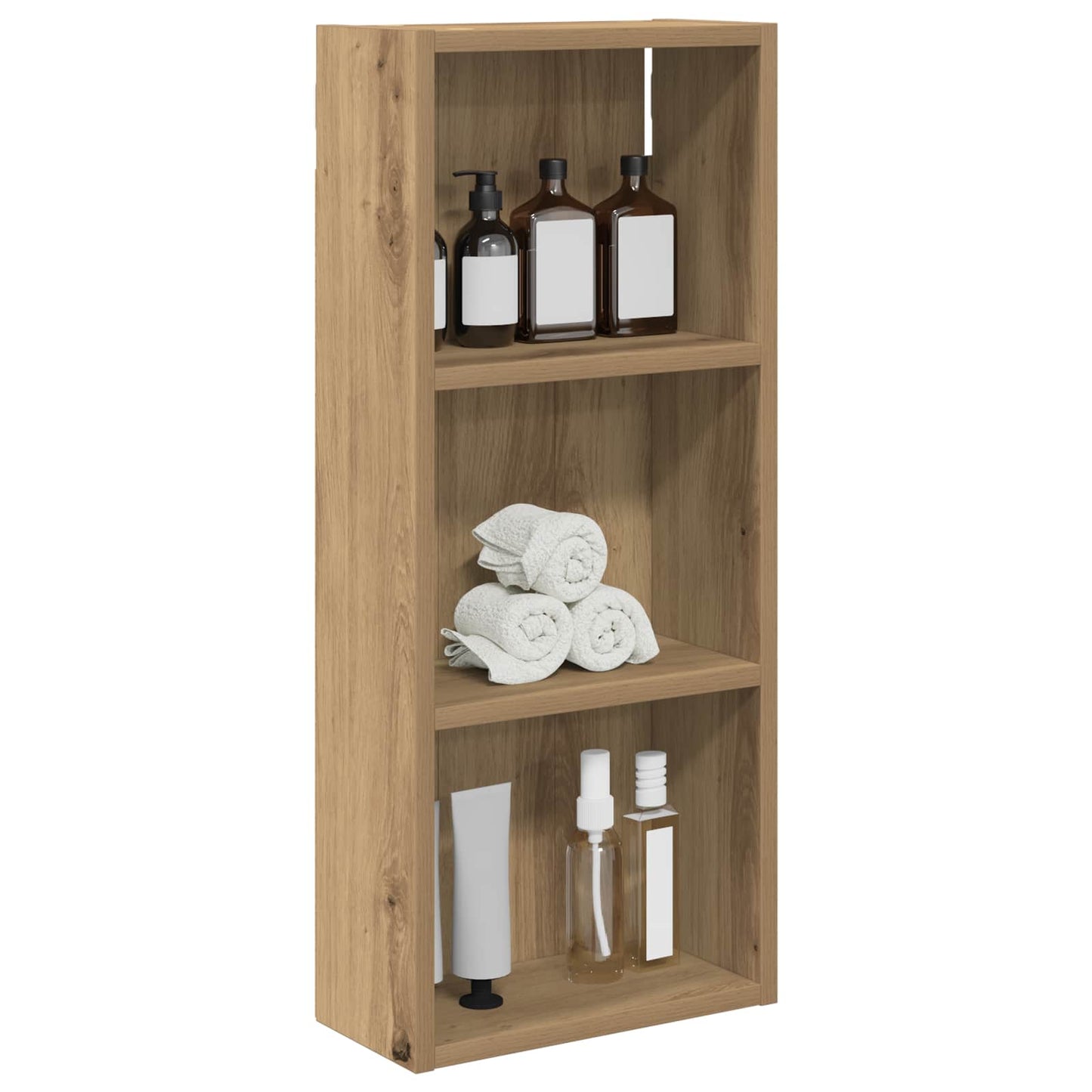 vidaXL Bathroom Wall Cabinet with Shelf Artisian Oak 30 x 14 x 70 cm