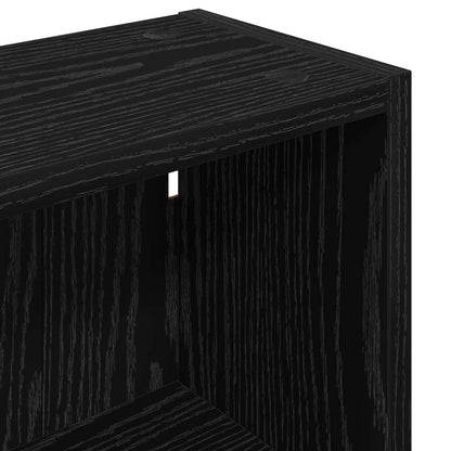 vidaXL Bathroom Wall Cabinet with Shelf Black Oak 30 x 16 x 62.5 cm