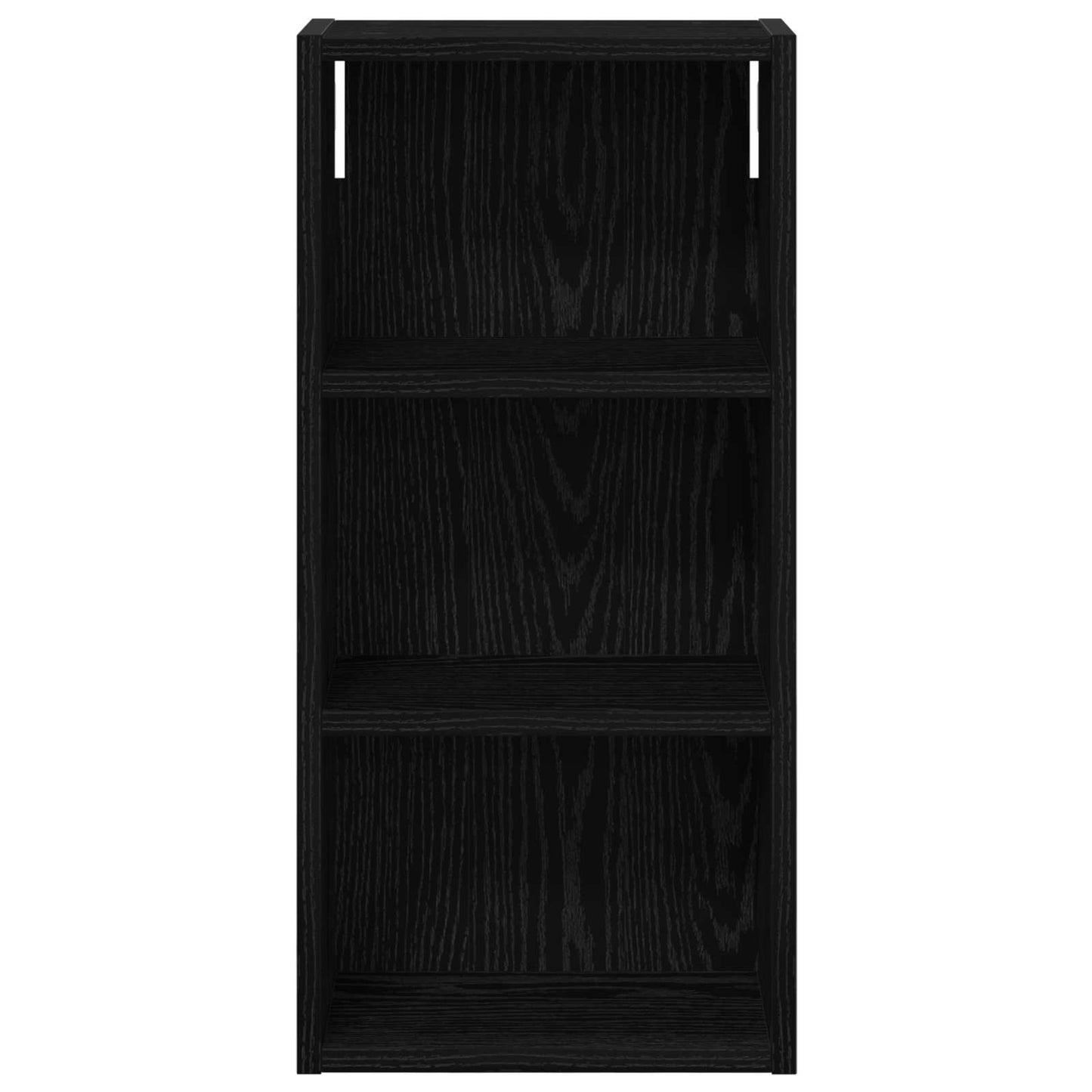 vidaXL Bathroom Wall Cabinet with Shelf Black Oak 30 x 16 x 62.5 cm