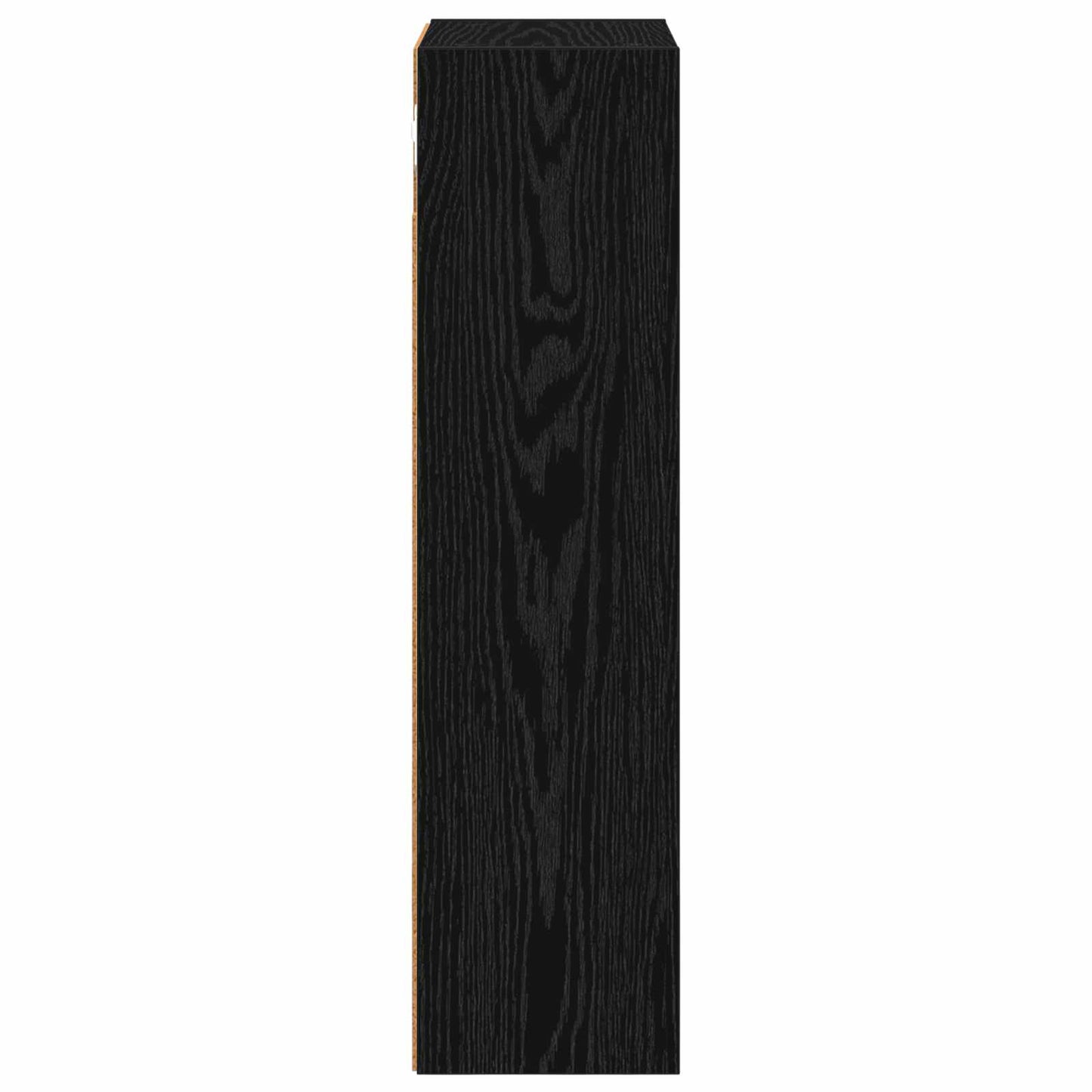 vidaXL Bathroom Wall Cabinet with Shelf Black Oak 30 x 16 x 62.5 cm