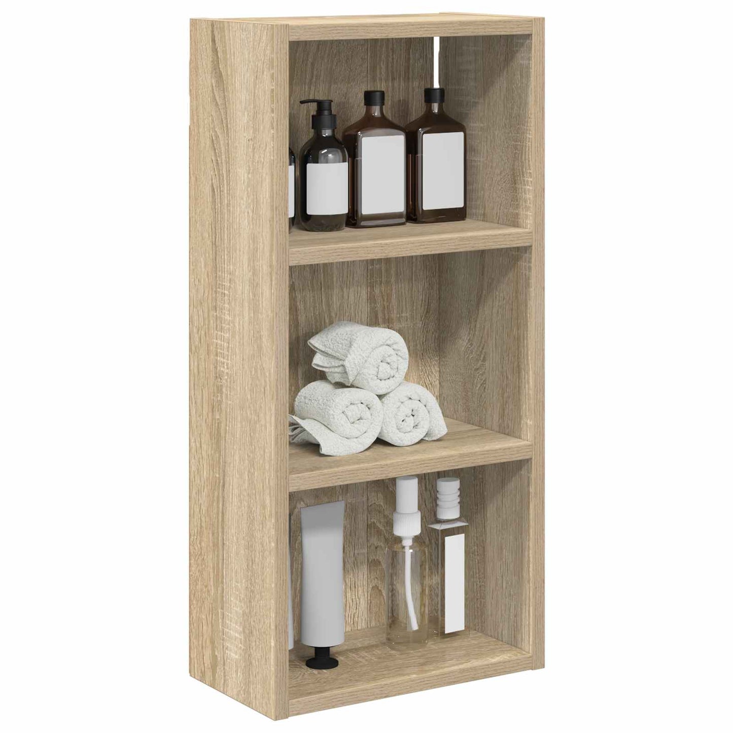 vidaXL Bathroom Wall Cabinet Sonoma Oak 30 x 16 x 62.5 cm