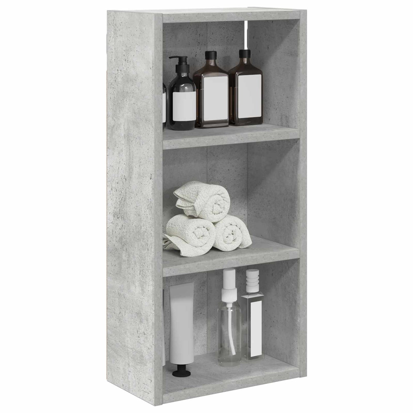 vidaXL Bathroom Wall Cabinet Concrete Grey 30 x 16 x 62.5 cm