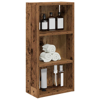 vidaXL Bathroom Wall Cabinet Old Wood 30 x 16 x 62.5 cm