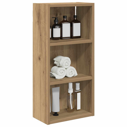 vidaXL Bathroom Wall Cabinet with Shelf Artisian Oak 30 x 16 x 62.5 cm