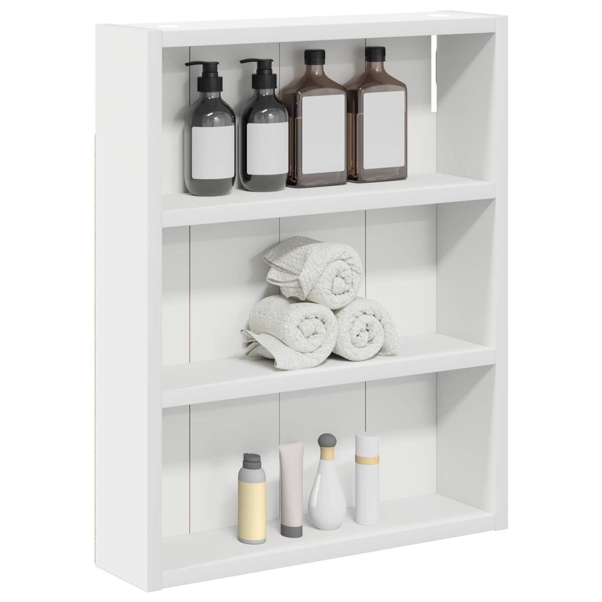 vidaXL Bathroom Wall Cabinet White 40 x 10 x 50 cm Engineered wood