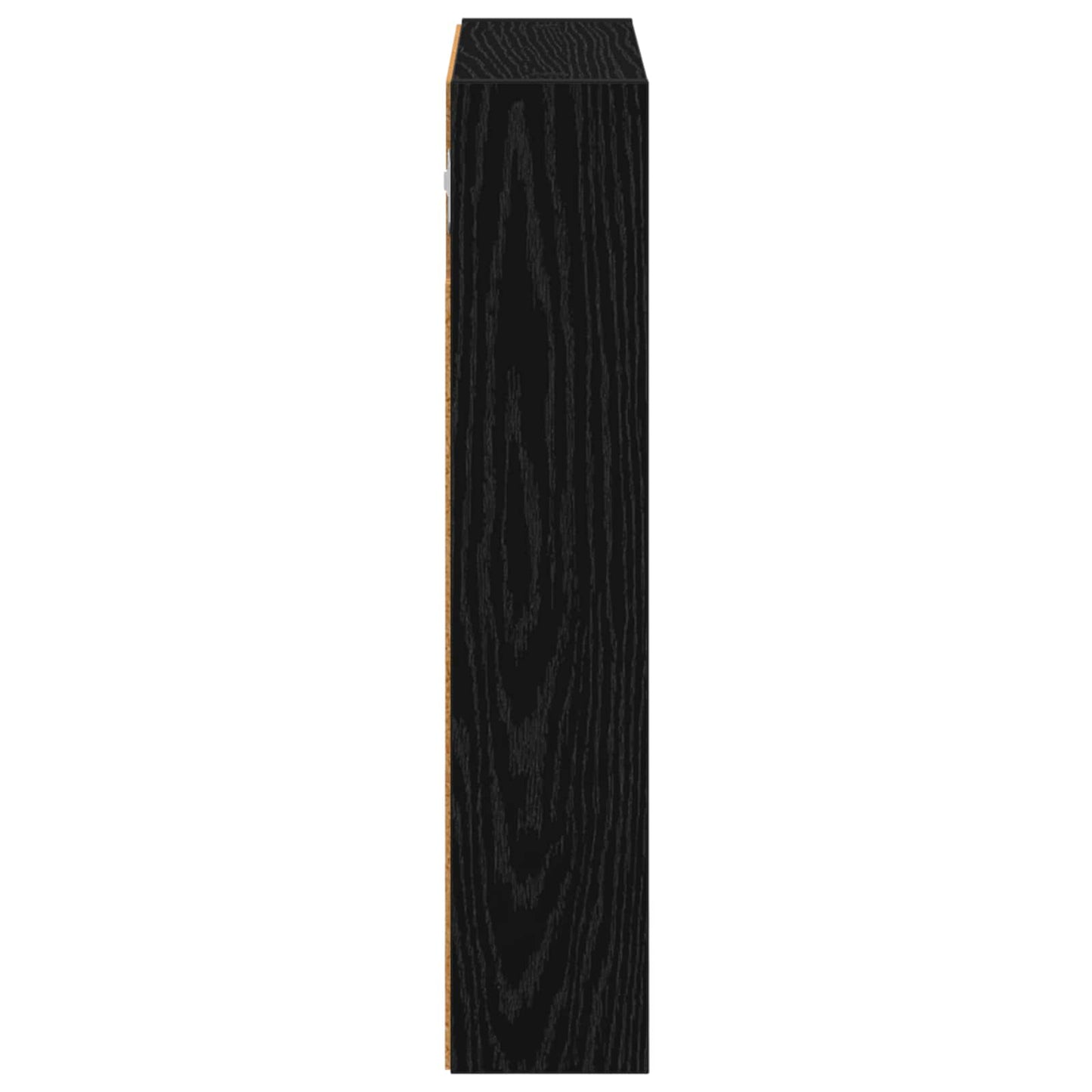 vidaXL Bathroom Wall Cabinet Black Oak 40 x 10 x 50 cm Engineered wood