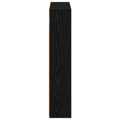 vidaXL Bathroom Wall Cabinet Black Oak 40 x 10 x 50 cm Engineered wood
