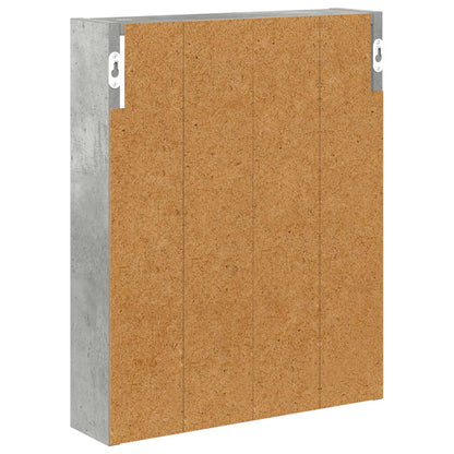 vidaXL Bathroom Wall Cabinet Concrete Grey 40 x 10 x 50 cm