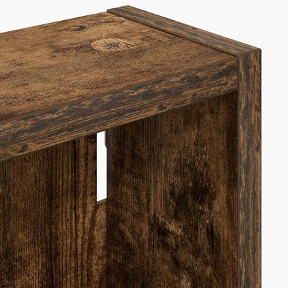 vidaXL Bathroom Wall Cabinet with Shelf Smoked Oak 40 x 10 x 50 cm