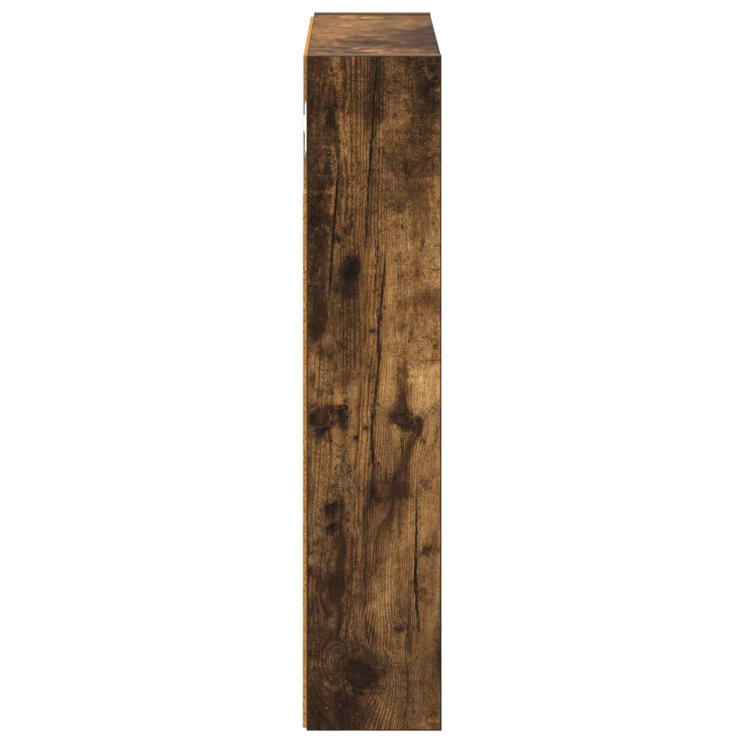 vidaXL Bathroom Wall Cabinet with Shelf Smoked Oak 40 x 10 x 50 cm