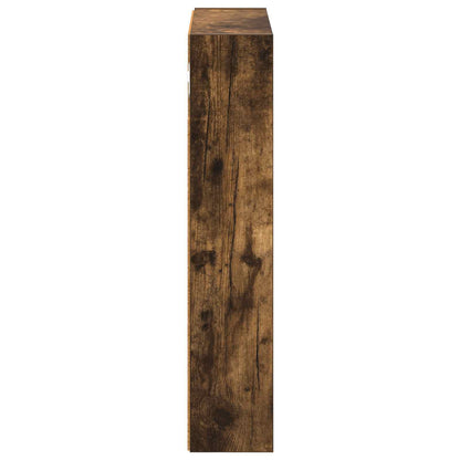 vidaXL Bathroom Wall Cabinet with Shelf Smoked Oak 40 x 10 x 50 cm
