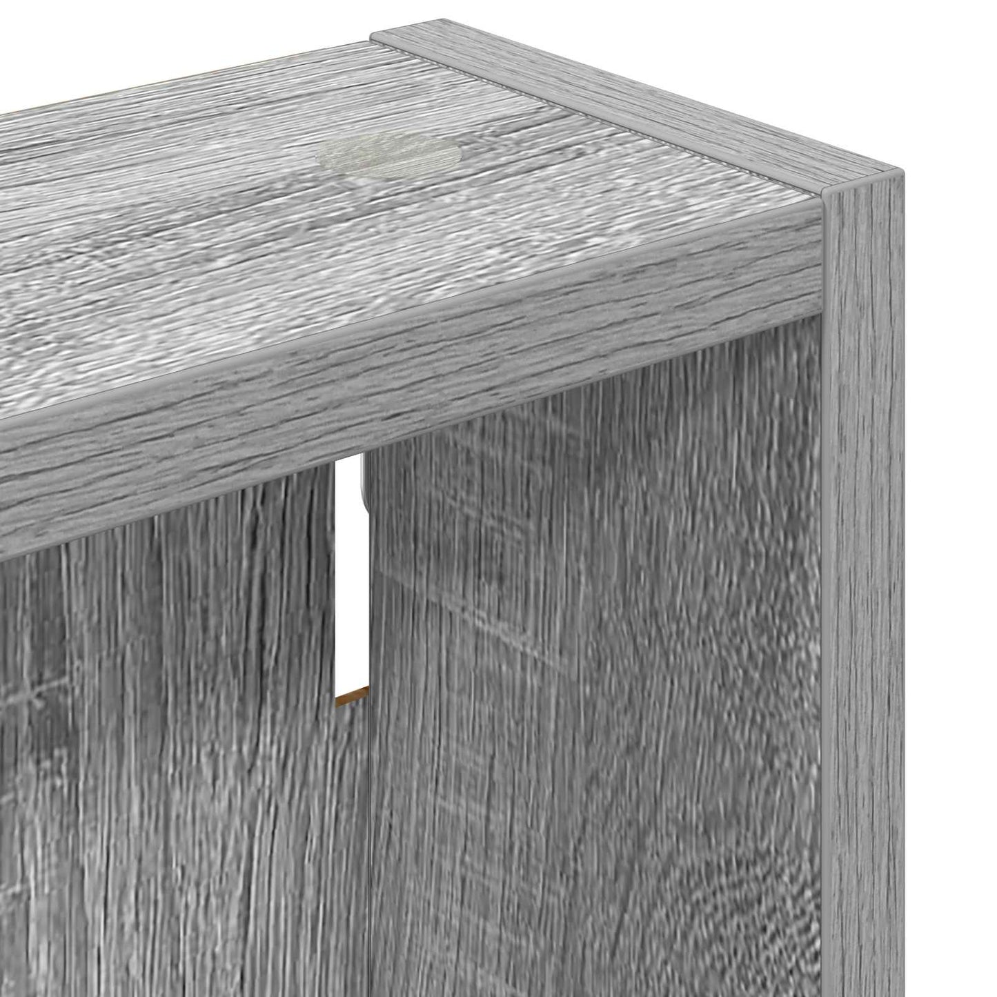 vidaXL Bathroom Wall Cabinet with Shelf Grey Sonoma 40 x 10 x 50 cm
