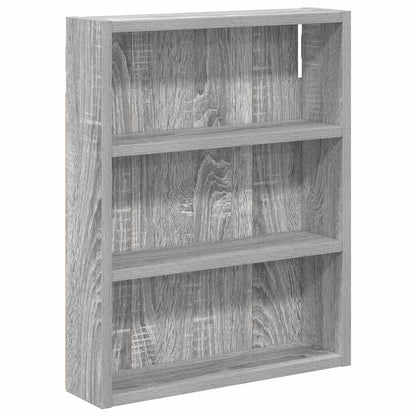 vidaXL Bathroom Wall Cabinet with Shelf Grey Sonoma 40 x 10 x 50 cm