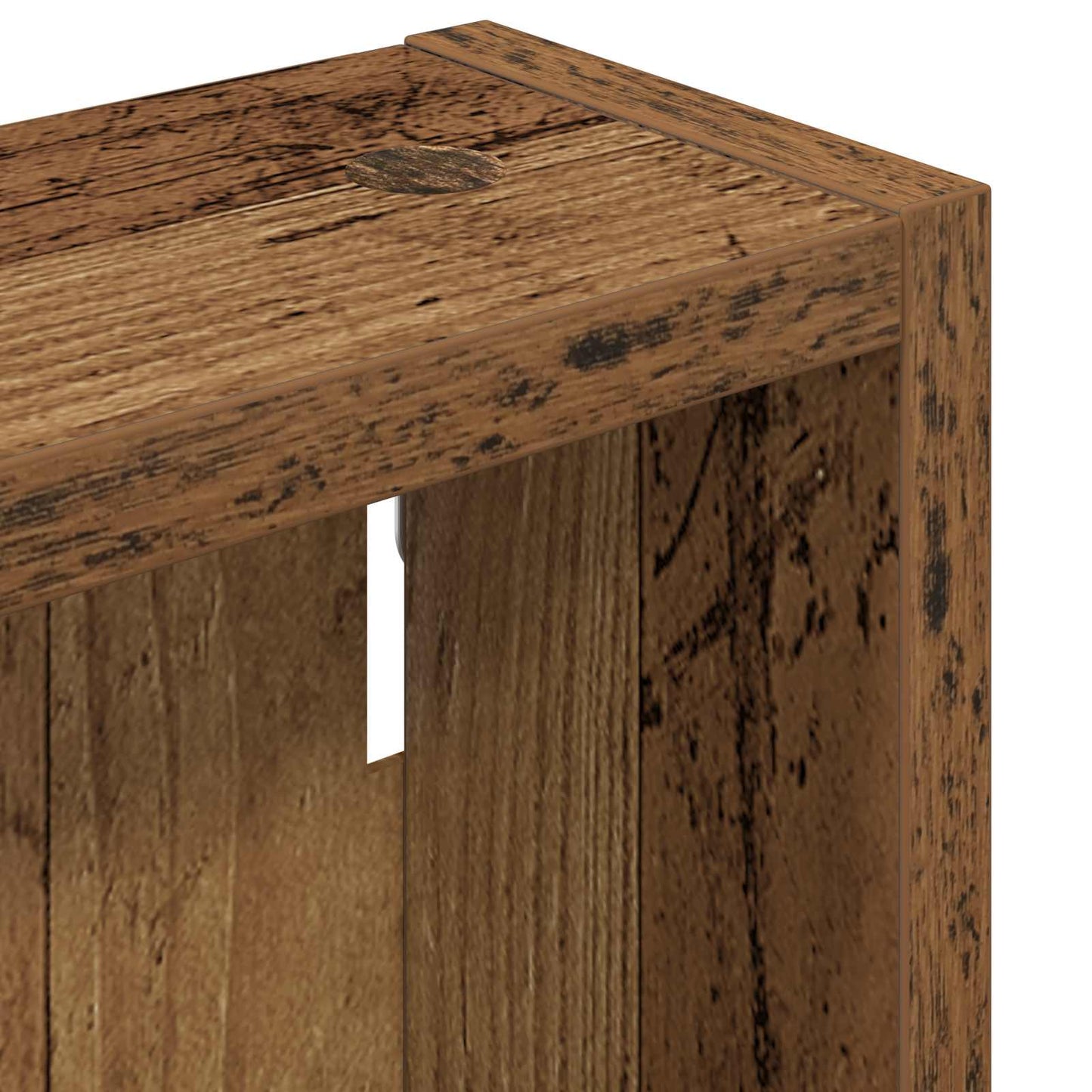 vidaXL Bathroom Wall Cabinet Old Wood 40 x 10 x 50 cm Engineered wood