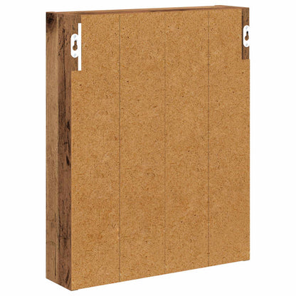 vidaXL Bathroom Wall Cabinet Old Wood 40 x 10 x 50 cm Engineered wood