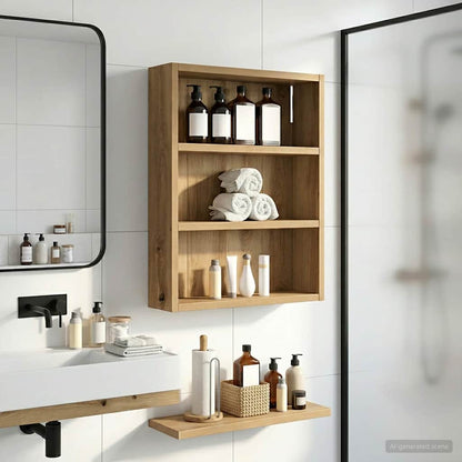 vidaXL Bathroom Wall Cabinet Artisian Oak 40 x 10 x 50 cm