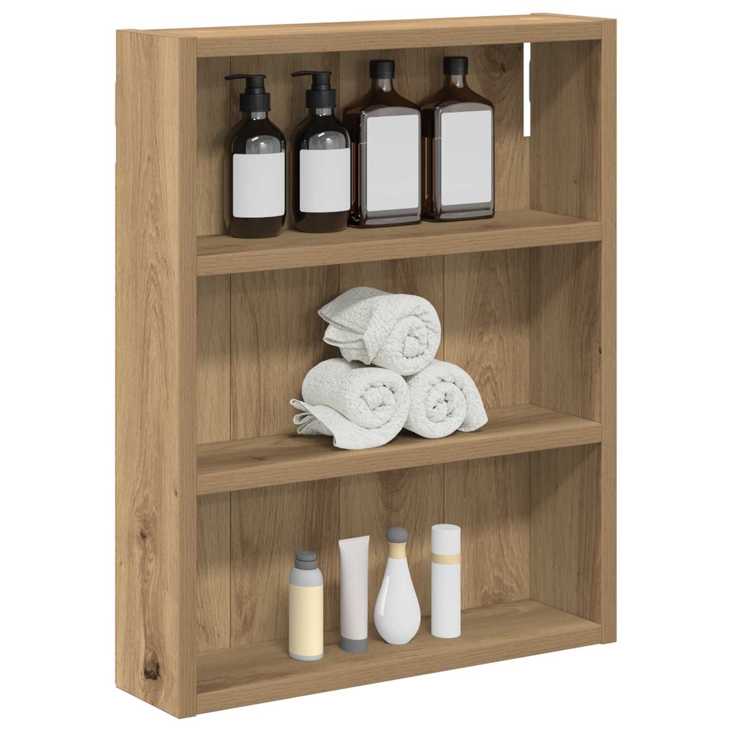 vidaXL Bathroom Wall Cabinet Artisian Oak 40 x 10 x 50 cm