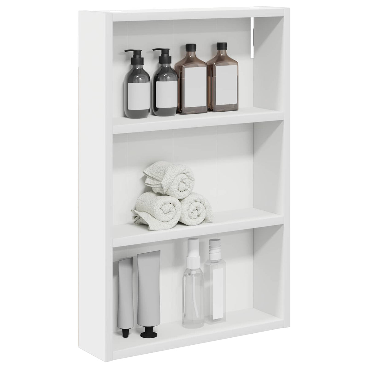 vidaXL Bathroom Wall Cabinet White 40 x 10 x 60.5 cm Engineered wood