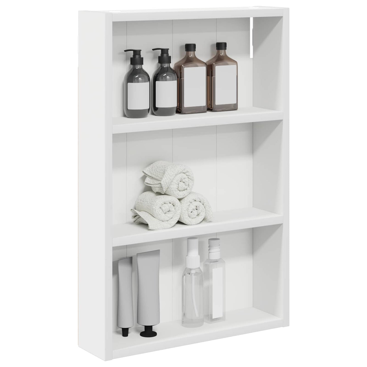 vidaXL Bathroom Wall Cabinet White 40 x 10 x 60.5 cm Engineered wood