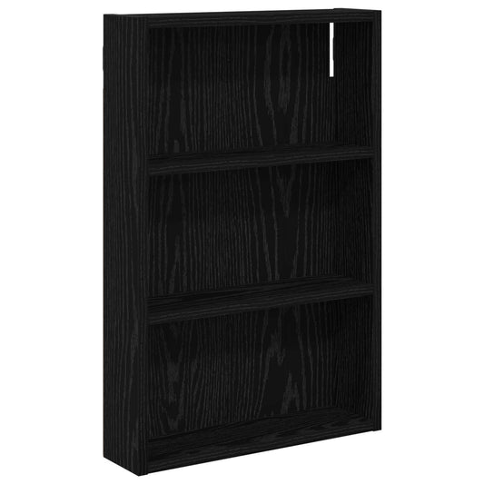 vidaXL Bathroom Wall Cabinet Black Oak 40 x 10 x 60.5 cm
