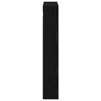 vidaXL Bathroom Wall Cabinet Black Oak 40 x 10 x 60.5 cm