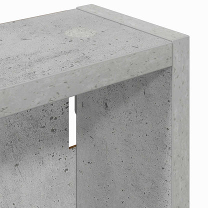 vidaXL Bathroom Wall Cabinet Concrete Grey 40 x 10 x 60.5 cm