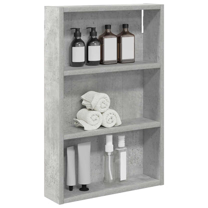 vidaXL Bathroom Wall Cabinet Concrete Grey 40 x 10 x 60.5 cm