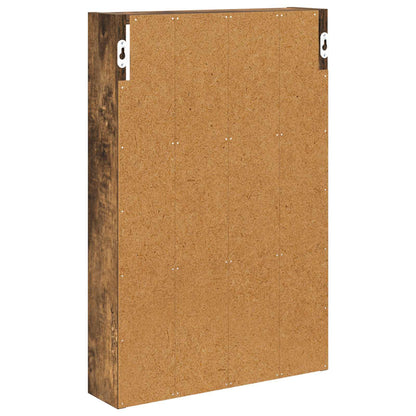 vidaXL Bathroom Wall Cabinet Smoked Oak 40 x 10 x 60.5 cm