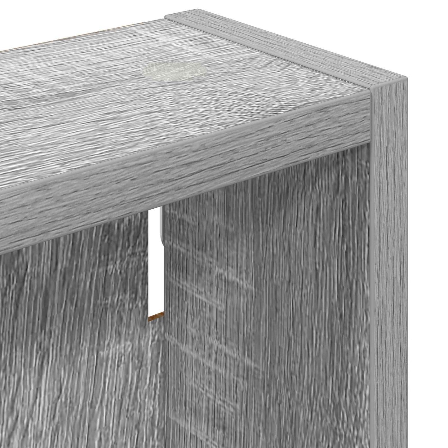 vidaXL Bathroom Wall Cabinet with Shelf Grey Sonoma 40 x 10 x 60.5 cm