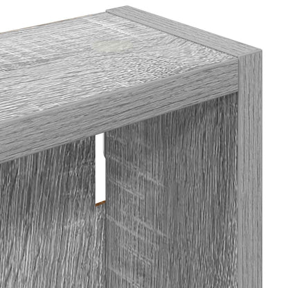 vidaXL Bathroom Wall Cabinet with Shelf Grey Sonoma 40 x 10 x 60.5 cm
