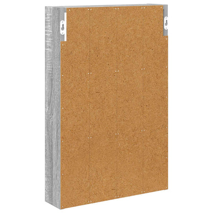 vidaXL Bathroom Wall Cabinet Grey Sonoma 40 x 10 x 60.5 cm