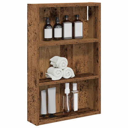 vidaXL Bathroom Wall Cabinet Old Wood 40 x 10 x 60.5 cm