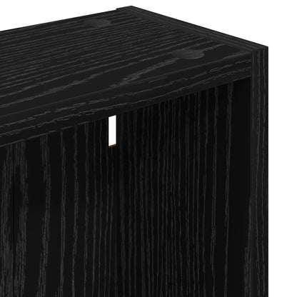 vidaXL Bathroom Wall Cabinet Black Oak 40 x 14 x 70 cm Engineered wood