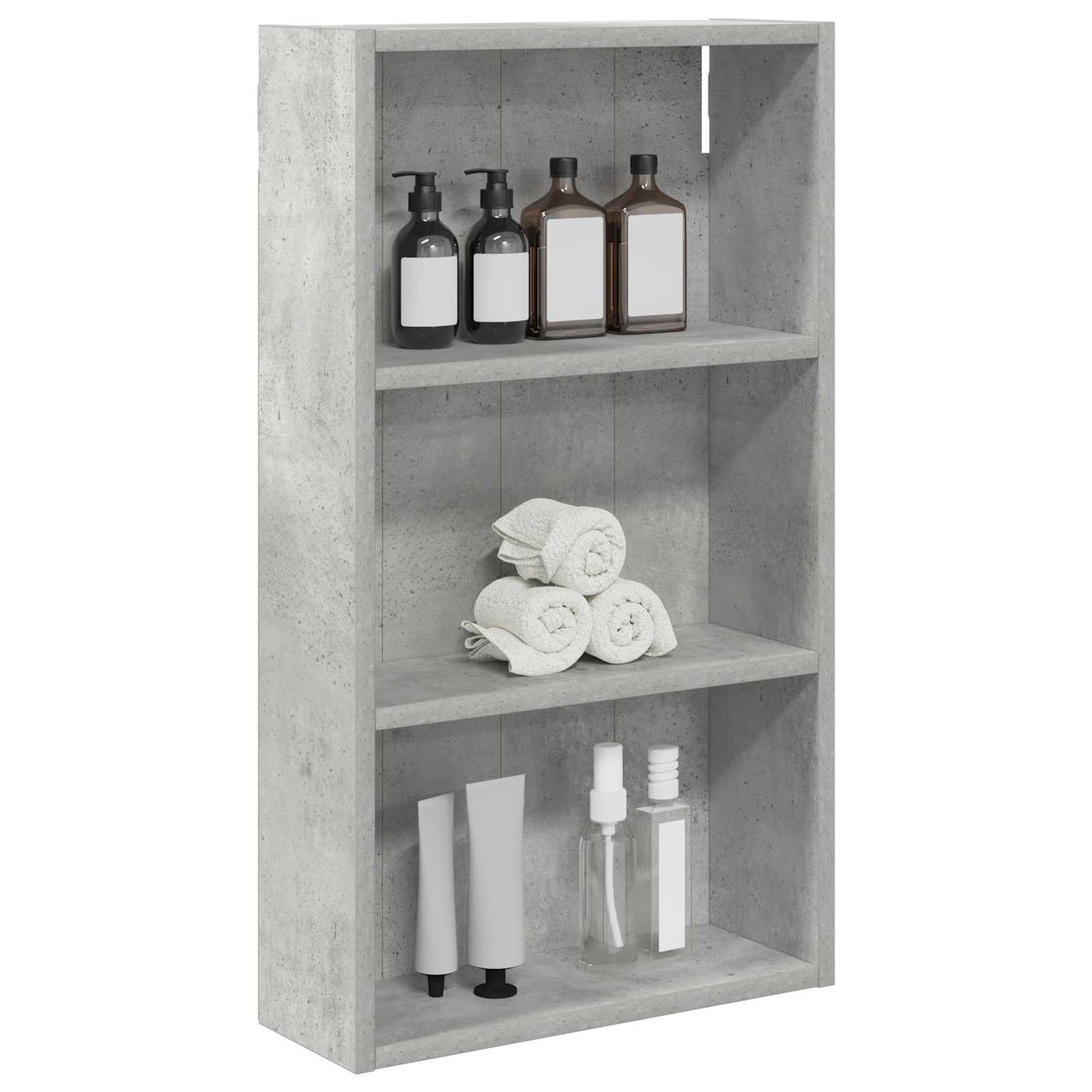 vidaXL Bathroom Wall Cabinet Concrete Grey 40 x 14 x 70 cm