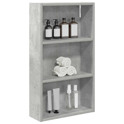 vidaXL Bathroom Wall Cabinet Concrete Grey 40 x 14 x 70 cm
