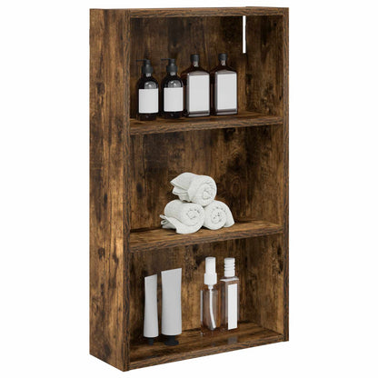 vidaXL Bathroom Wall Cabinet Smoked Oak 40 x 14 x 70 cm