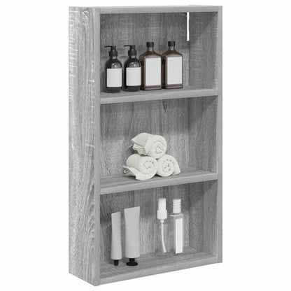 vidaXL Bathroom Wall Cabinet Grey Sonoma 40 x 14 x 70 cm