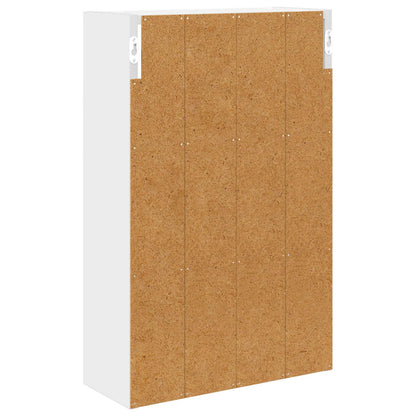 vidaXL Bathroom Wall Cabinet White 40 x 16 x 62.5 cm Engineered wood