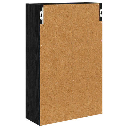 vidaXL Bathroom Wall Cabinet Black Oak 40 x 16 x 62.5 cm