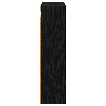 vidaXL Bathroom Wall Cabinet Black Oak 40 x 16 x 62.5 cm