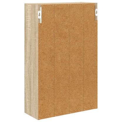 vidaXL Bathroom Wall Cabinet with Shelf Sonoma Oak 40 x 16 x 62.5 cm