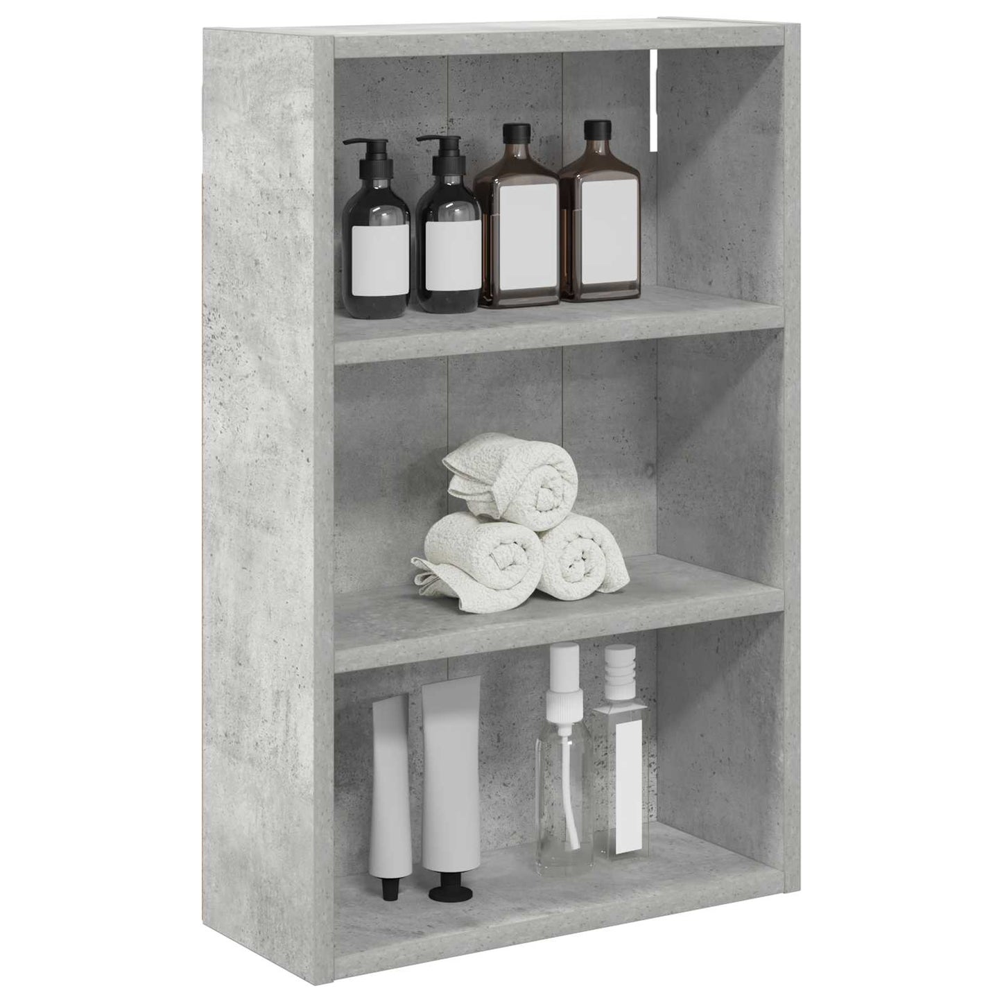 vidaXL Bathroom Wall Cabinet Concrete Grey 40 x 16 x 62.5 cm