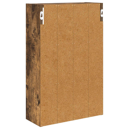 vidaXL Bathroom Wall Cabinet Smoked Oak 40 x 16 x 62.5 cm