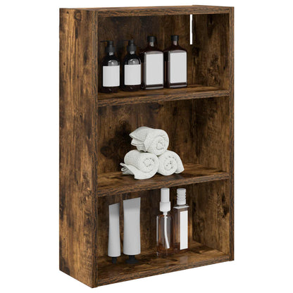 vidaXL Bathroom Wall Cabinet Smoked Oak 40 x 16 x 62.5 cm