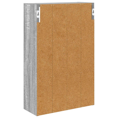 vidaXL Bathroom Wall Cabinet Grey Sonoma 40 x 16 x 62.5 cm