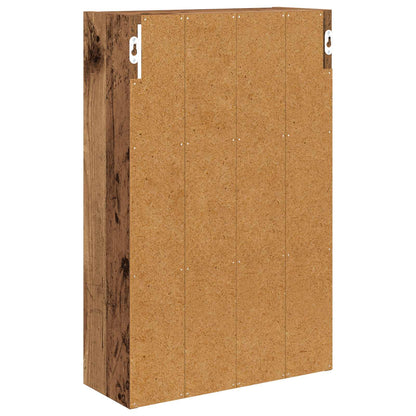 vidaXL Bathroom Wall Cabinet Old Wood 40 x 16 x 62.5 cm