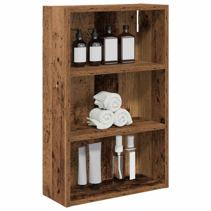 vidaXL Bathroom Wall Cabinet Old Wood 40 x 16 x 62.5 cm