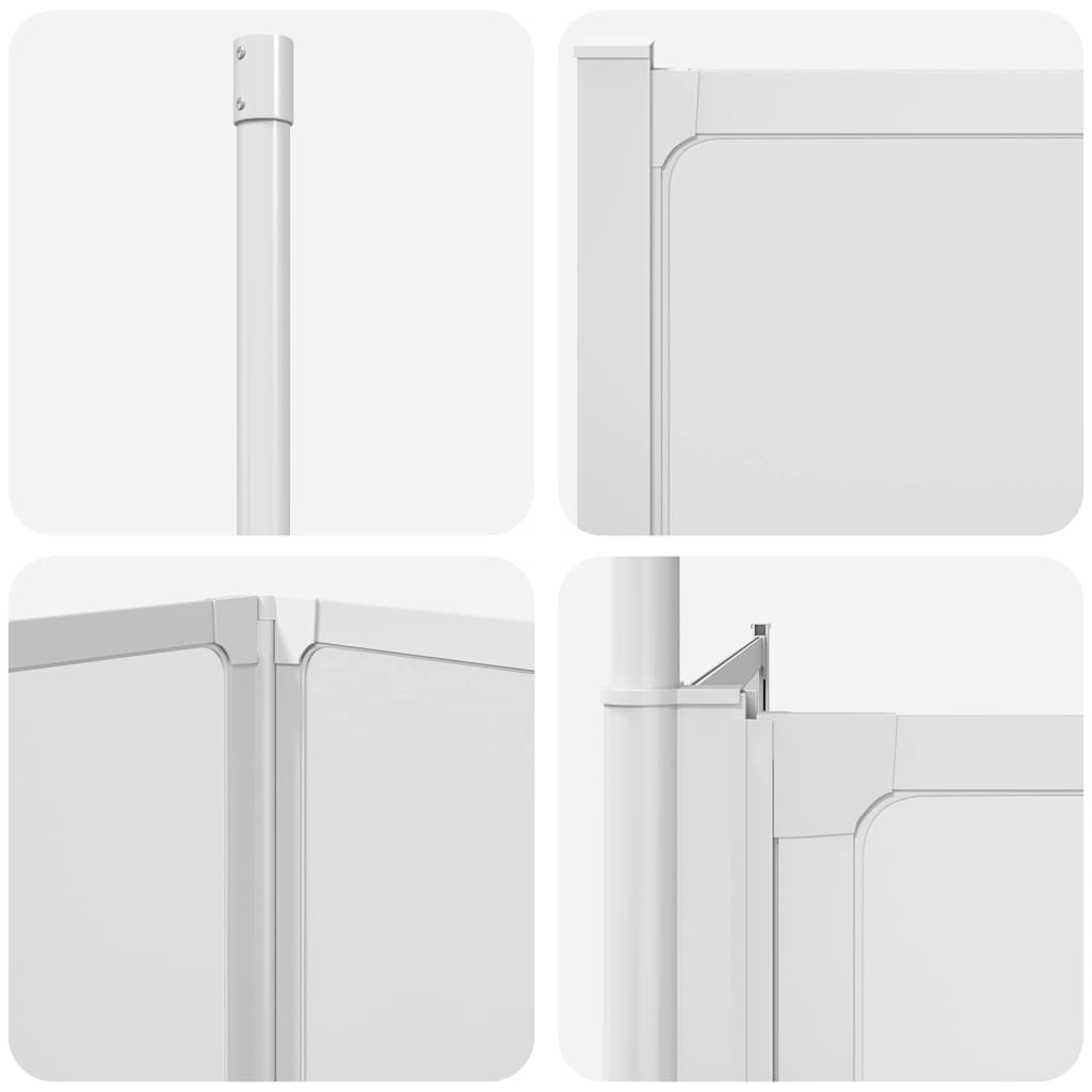 vidaXL Bath Screen Frosted 120 x 70 x 137 cm Aluminium & PP Panel