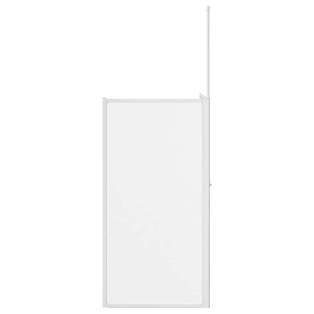 vidaXL Bath Screen Frosted 120 x 70 x 137 cm Aluminium & PP Panel